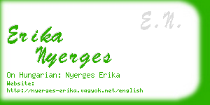 erika nyerges business card